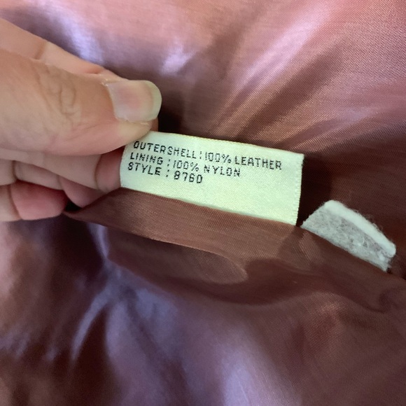 VTG 70’s Bermans Leather blazer Oxblood color size Lg - Picture 5 of 10